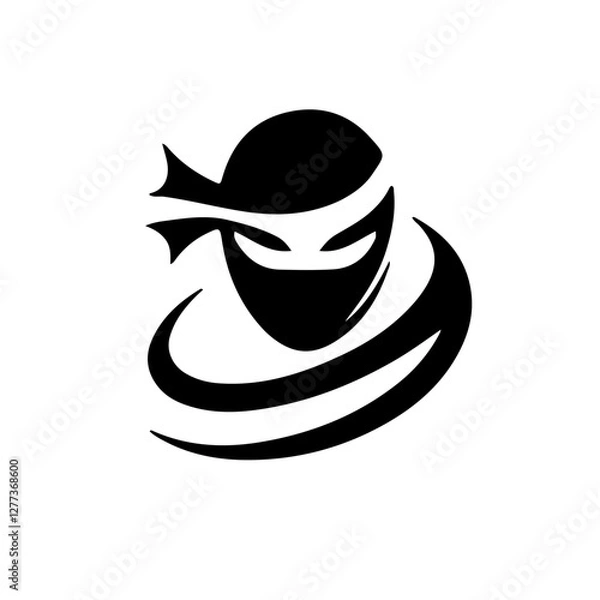 Fototapeta vector of a ninja