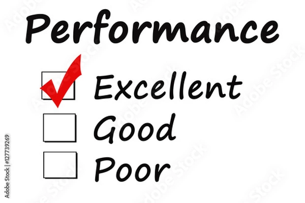 Fototapeta Performance word on white background