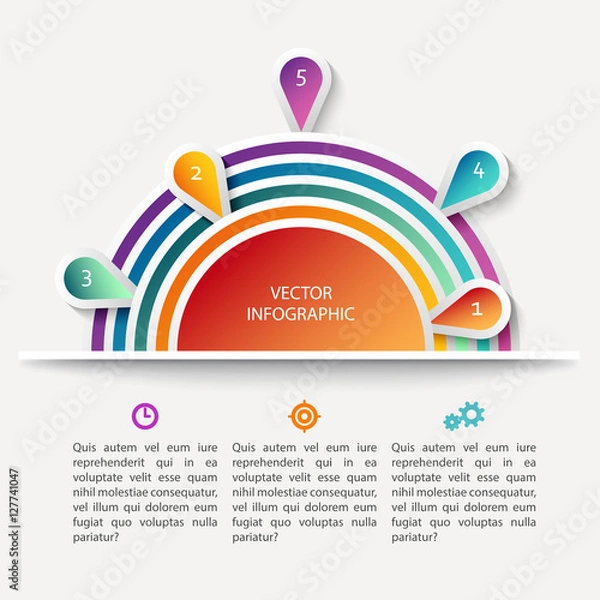 Fototapeta Geometric infographic concept