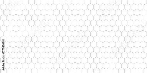 Fototapeta Black honeycomb on a white background. Isometric geometry. abstract with honeycomb geometric cell texture for medicine and science technology design.