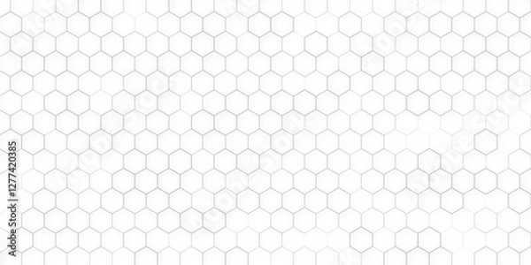 Fototapeta Black honeycomb on a white background. Isometric geometry. abstract with honeycomb geometric cell texture for medicine and science technology design.