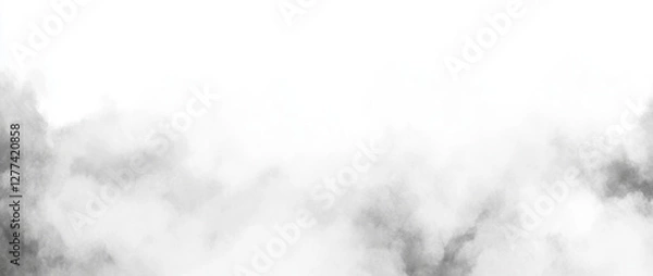 Fototapeta soft, abstract background featuring blend of gray and white fog, creating serene and calming atmosphere. Ideal for various design projects