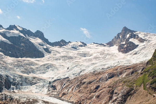 Obraz Glacier and mountains in sunny weather