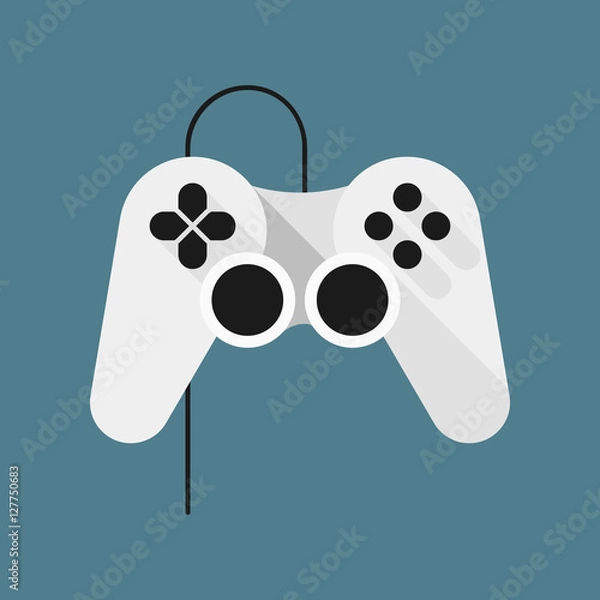 Fototapeta Joystick. Games. Vector icon.