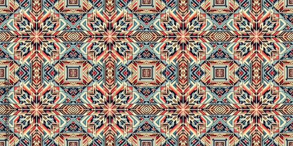 Fototapeta Tribal abstract seamless pattern 