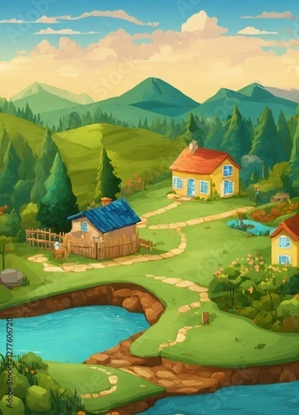 Obraz landscape in the mountains