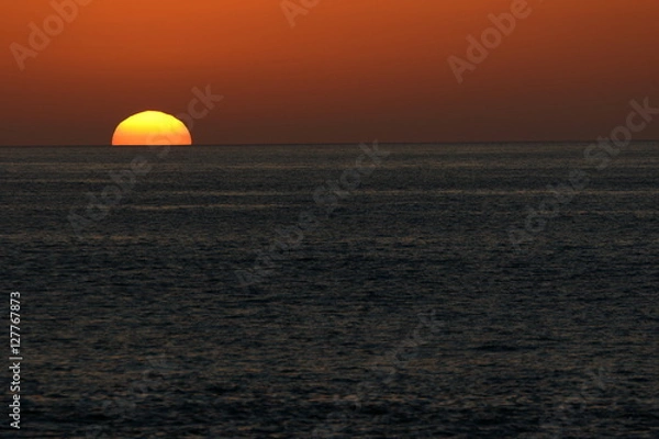 Fototapeta 沈む夕日