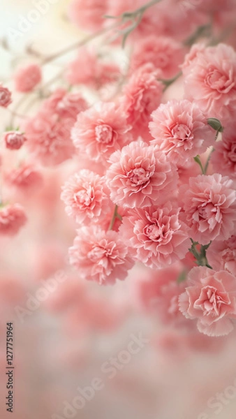 Obraz ロマンチックなピンクの花が咲いている。ウエディングや春のイメージ
