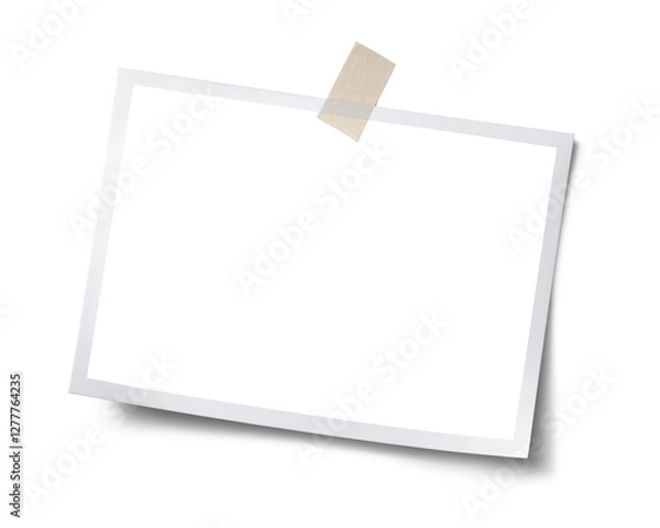 Obraz テープで留められた写真の画像合成用フレーム