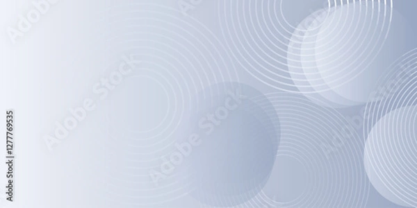 Fototapeta Abstract grey background with dynamic circle lines. Modern geometric lines. Digital technology concept