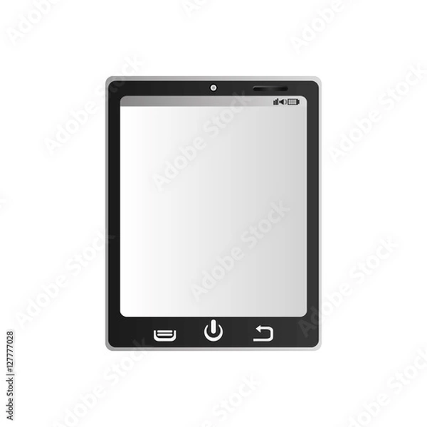 Fototapeta Tablet icon. Device gadget technology and electronic theme. Isolated design. Vector illustration
