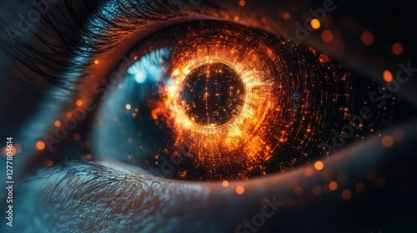 Obraz Futuristic Eye Representing Technology and Sci-Fi Concepts
