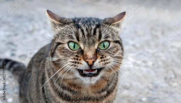 Fototapeta 怒っている猫