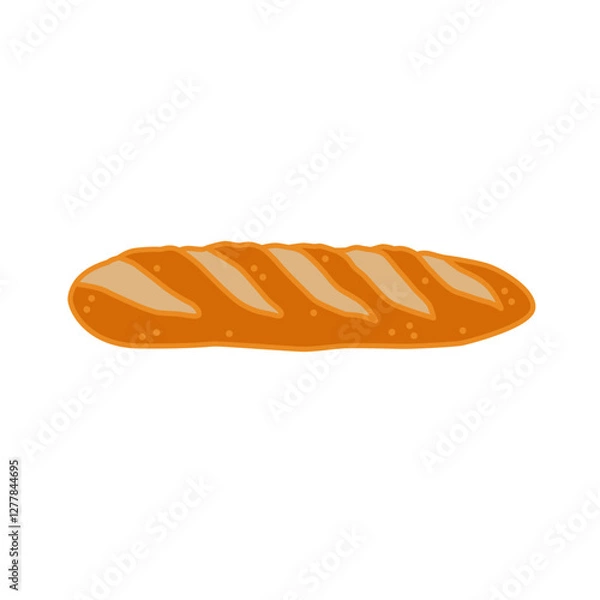 Fototapeta Classic French Baguette - Vector Illustration