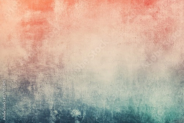 Fototapeta Abstract dreamy gradient backdrop with soft tones. Vintage-inspired colorful texture showcasing smooth transitions, ideal for retro-themed projects and creative designs