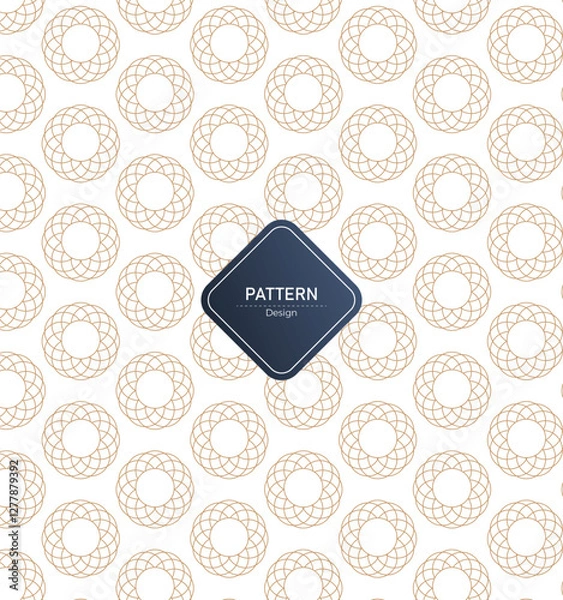 Fototapeta Trendy Minimal geometric circle pattern