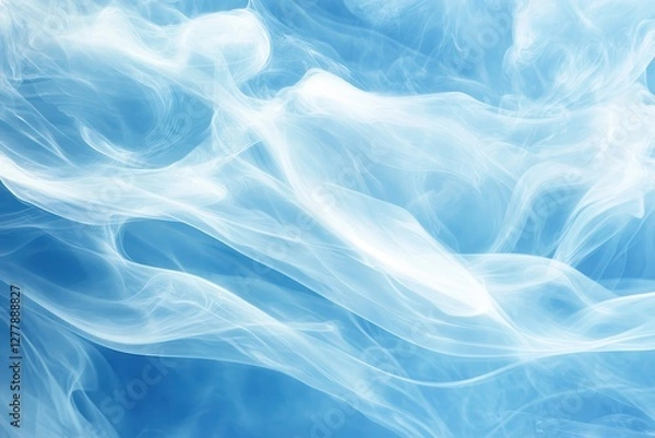 Fototapeta Elegant white smoke dancing on a pristine backdrop for artistic projects and inspiring creativity