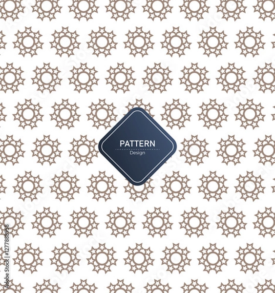 Fototapeta Seamless pattern with gold texture on white background.