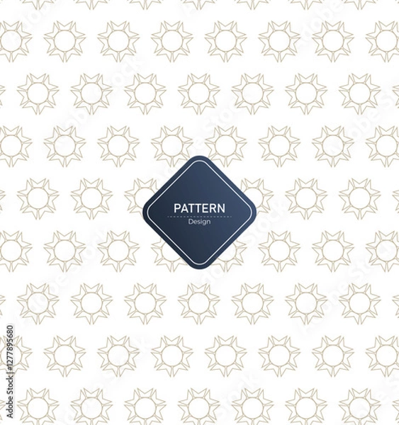Obraz Seamless pattern with geometric pattern