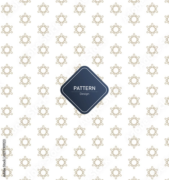 Fototapeta Abstract simple geometric seamless pattern  on white background.