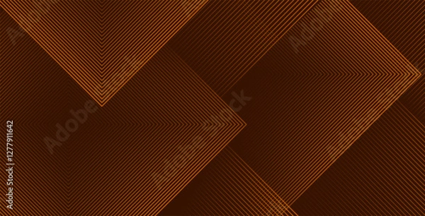 Obraz minimal abstract brown color wide banner with geometric stripe line art design, modern futuristic design background. eps10 vector