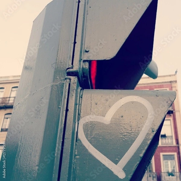 Obraz Trafficlight, Heart