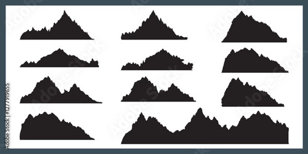 Obraz Hills vector art.