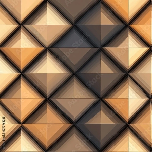 Fototapeta Gradient Diamond Waffle Pattern Modern Seamless Design for Trendy Textiles