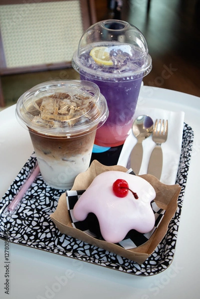 Fototapeta cafe's drinks