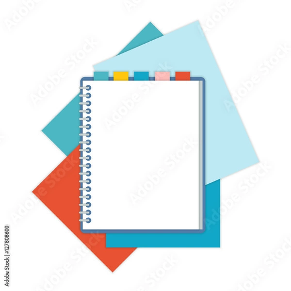 Obraz Flat design notepad