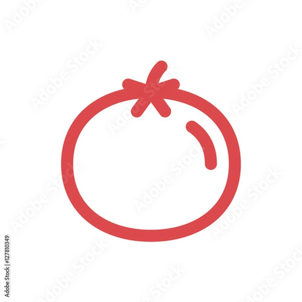 Obraz vector tomato linear icon symbol