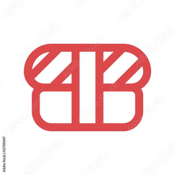 Fototapeta vector sushi linear icon symbol