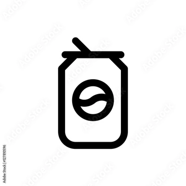 Fototapeta vector soda linear icon symbol