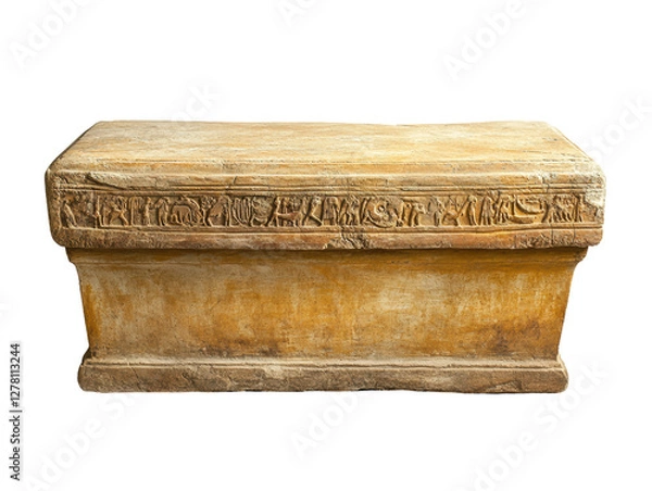 Obraz Isolated Simple Egyptian Sarcophagus