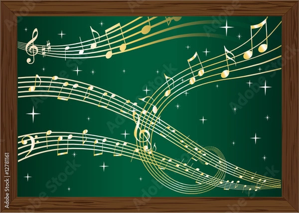 Obraz 音楽黒板