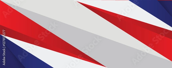 Fototapeta modern abstract white and red with blue color background