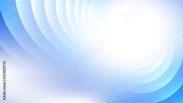 Fototapeta Abstract  geometric white and blue color, modern design stripes background with curve lines. Vector illustration.