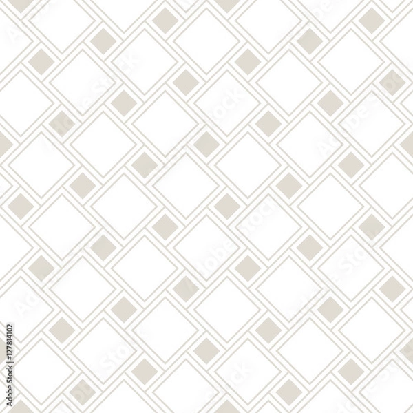 Fototapeta Abstract geometry hipster fashion gray pillow squares pattern