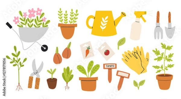 Obraz gardening tools set