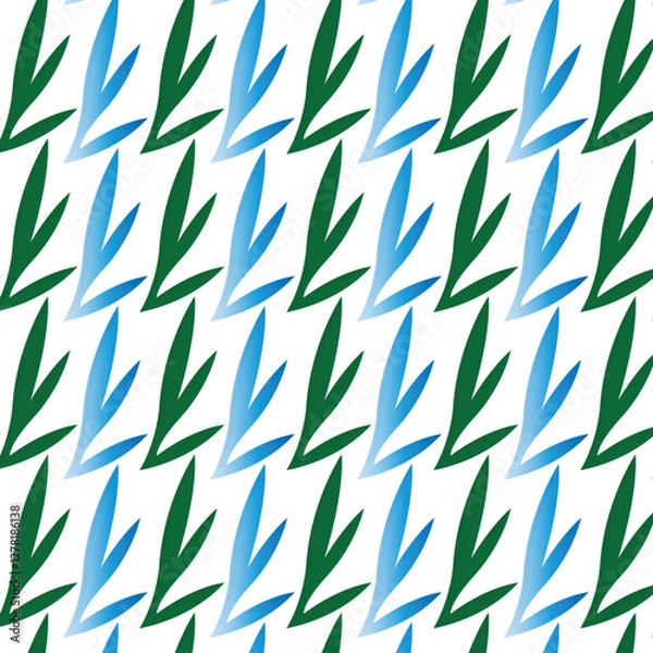 Fototapeta seamless pattern with leaves