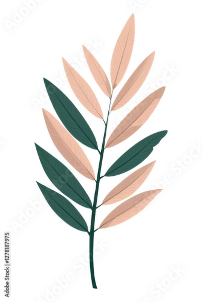 Fototapeta PNG Botanical leaf pattern plant vegetation.