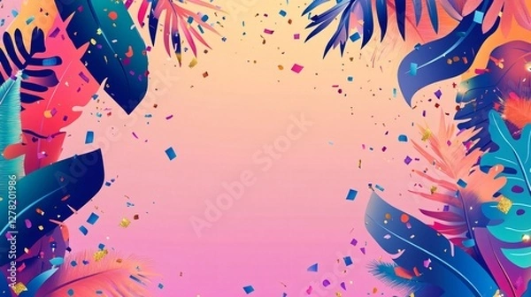 Obraz Carnival Celebration Backdrop for Festive Occasions