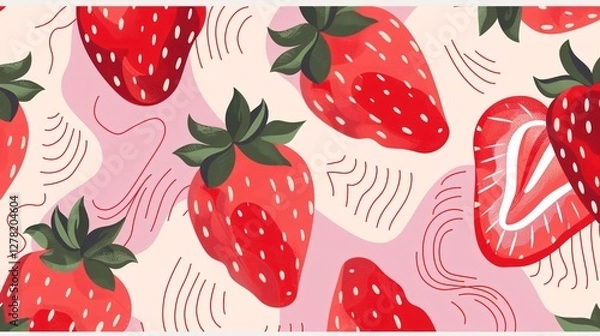 Obraz Abstract Seamless Pattern Background Image for Various Printing Surfaces