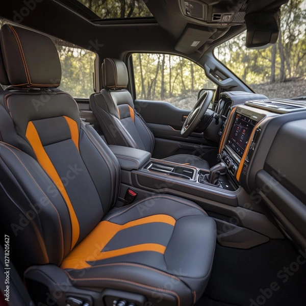 Fototapeta auto, auto, innenausstattung, automobile, seat, leder, sitzbezüge, lkw, wohnmobil, leder, automobil, transport, luxus, innenseite, fenster, drive, autofahren, anfahrt, rad, beförderung, tür, stuhl, ge