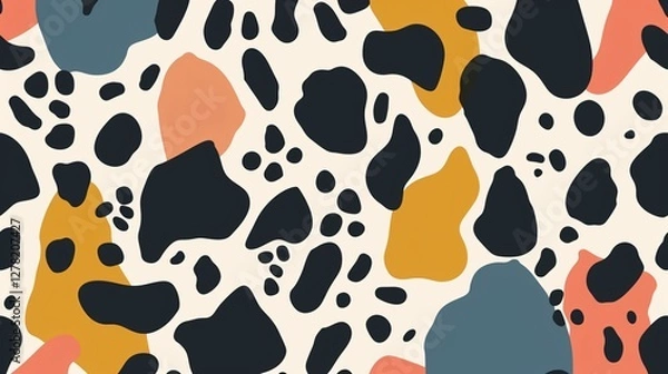 Obraz Seamless Leopard Skin Pattern for Trendy Backgrounds