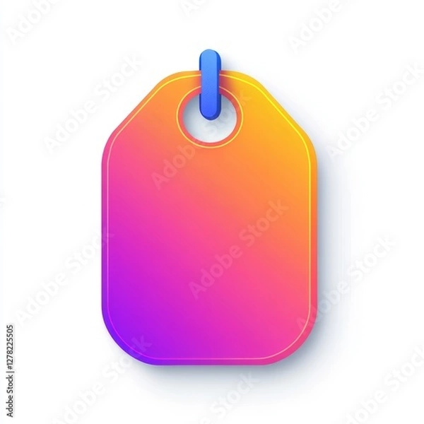 Obraz Colorful Gradient Tag Design