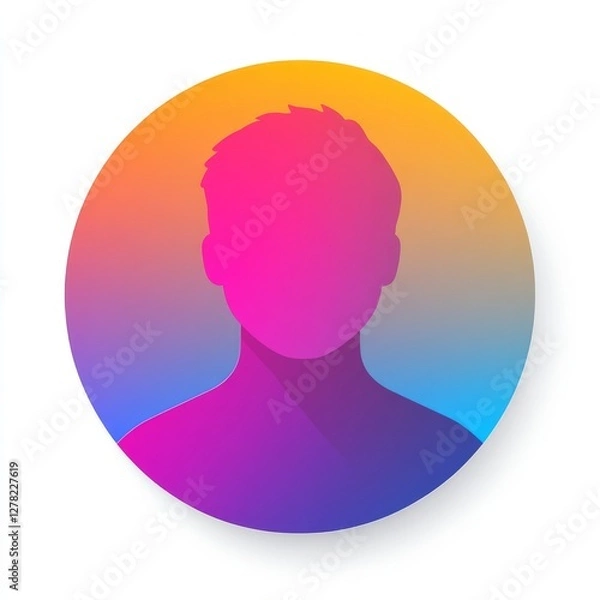 Obraz Colorful Gradient Profile Icon