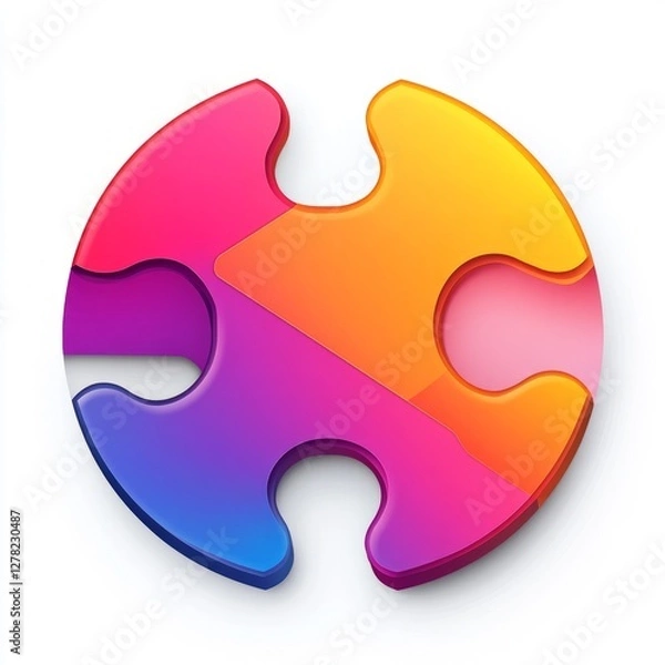 Obraz Colorful Abstract Puzzle Graphic Design