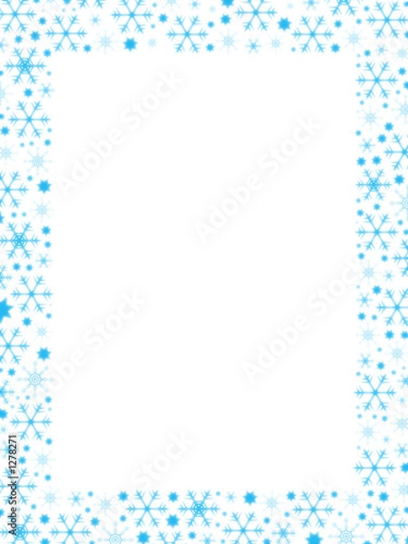 Obraz snowflakes border