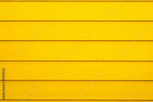 Obraz Yellow wood wall background